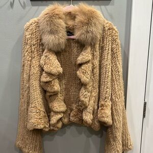 Cedrics Fox and Rabbit Fur Sweater (fits like S/M) tagged XS